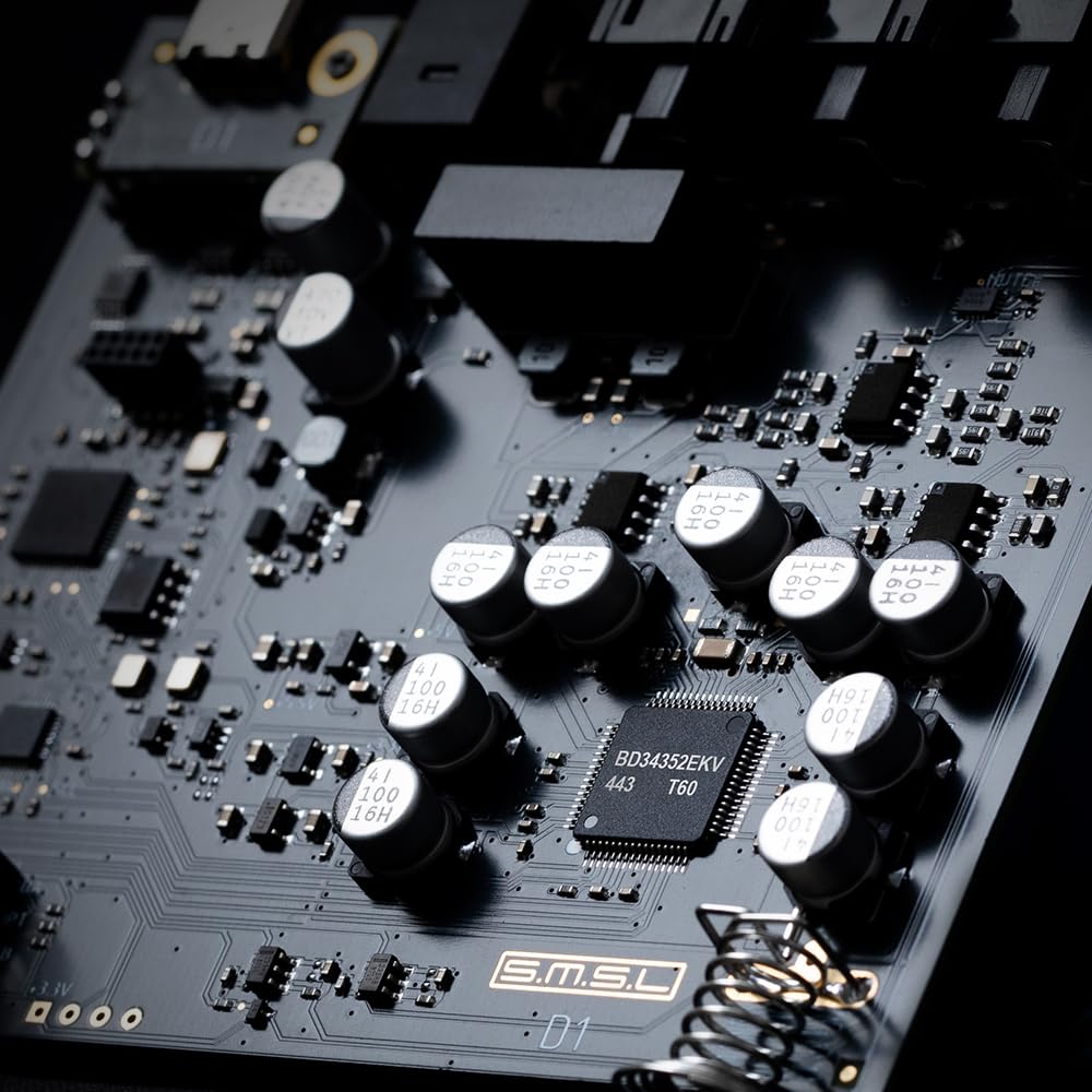 SMSL D1 Audio-Decoder | Faser-/Coaxial-/USB-Eingang | RCA-Ausgang | ROHM BD34352EKV-Chip | 768kHz/32bit-Dekodierung | Kompatibel mit PC, Handy, TV, Headset, Verstärker, aktiven Lautsprechern