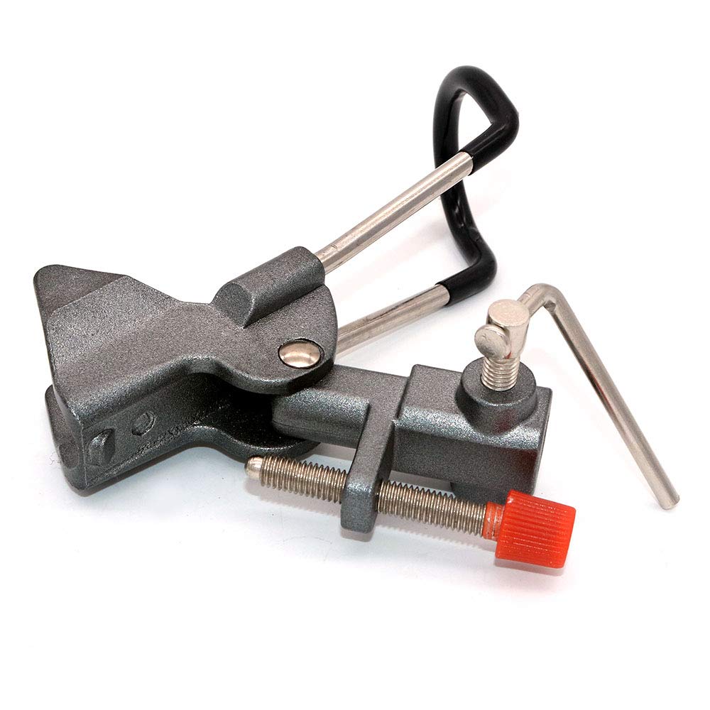 NUZAMAS Lot De 2 Porte-Cannes Rivière - Support Réglable 360° Acier/Alu Grise