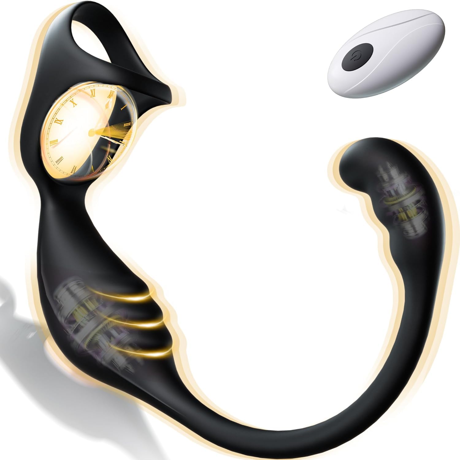 Vibratore Anale con anello Pene Lui Sex Toy, Anal Plug Vibratoreper Uomo Professionale, Plug anale-dilatatore uomo, Sex Toys Prostata Vibratore per Uomo Plug Analesex Toy Stimolatore Prostata per Lui
