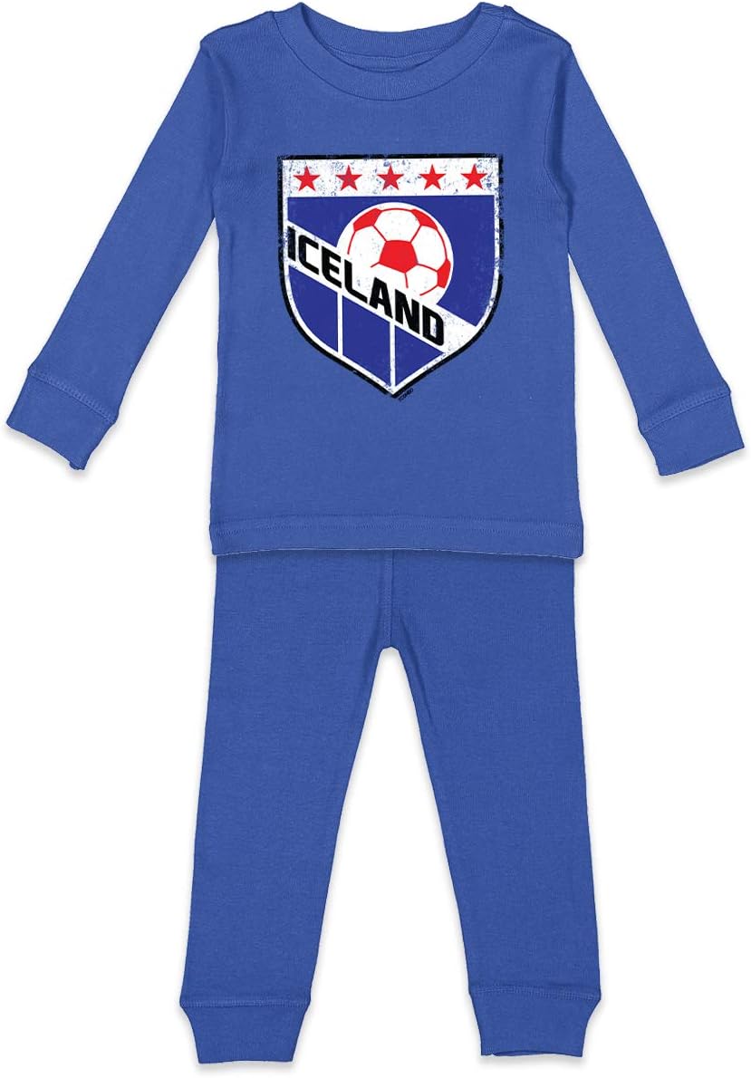 Tcombo Iceland Soccer - Distressed Badge Kids Shirt & Pants Set