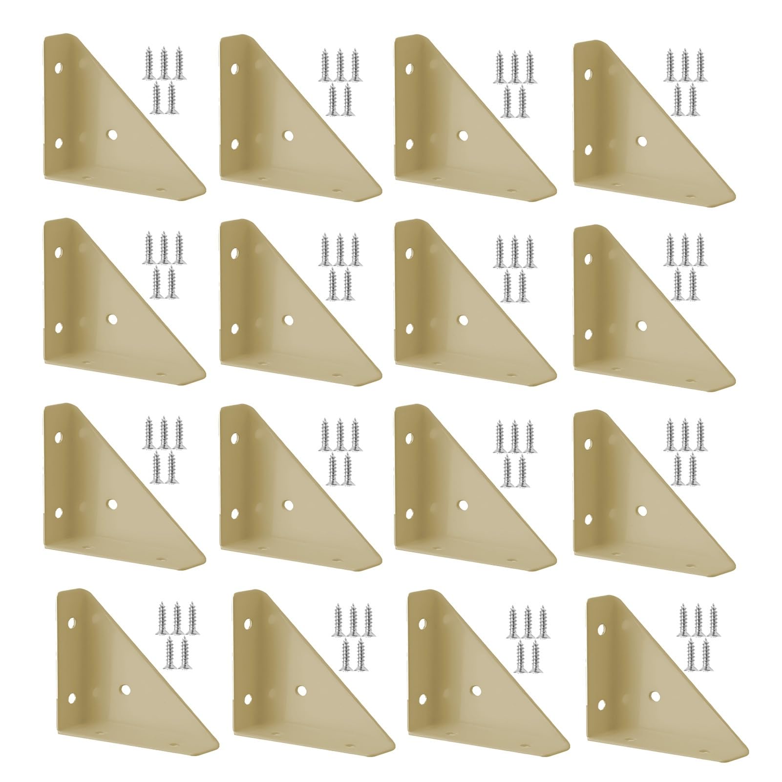 Équerres triangulaires pour étagères armoire lit table acier laminé à froid