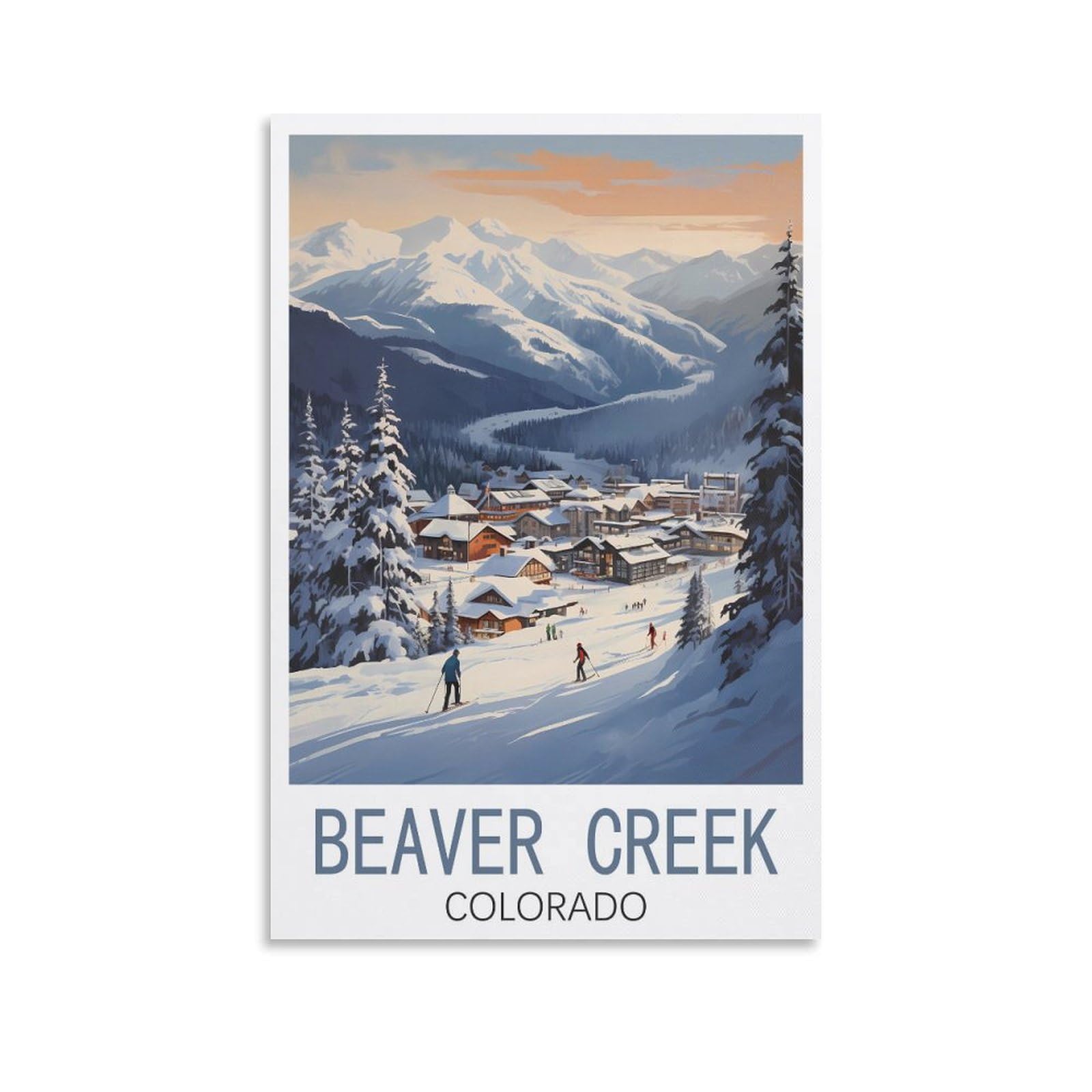 EZMLFA Diamond Painting Kits for Adults,Beaver Creek Colorado DIY Crystal Embroidery Gifts,Diamond Art Craft,for Living Room Home 40x50cm