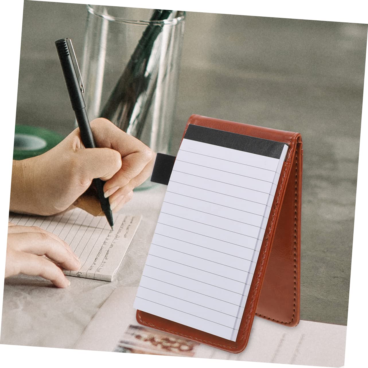 Lurrose 4 Ensembles Carnet De Travail Carnet De Planificateur Fournitures Autocollants Stylo Workbook Journaling Cahier D'écriture D'affaires Cahier Pour Journal Faux Cuir 2 Pièces * 4
