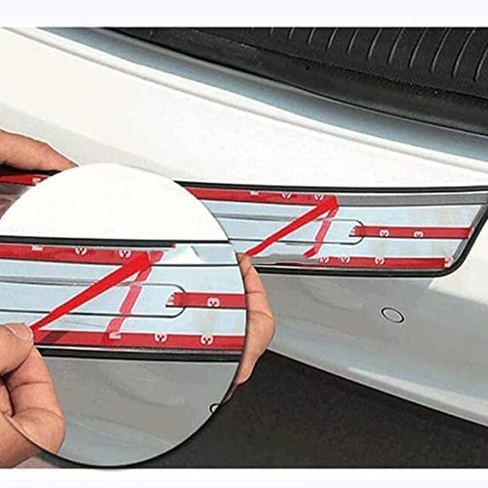 Tira ProteccióN Parachoques de Acero Inoxidable Coche,para MG ZS Maletero Umbral Puerta AntiarañAzos Protectora.