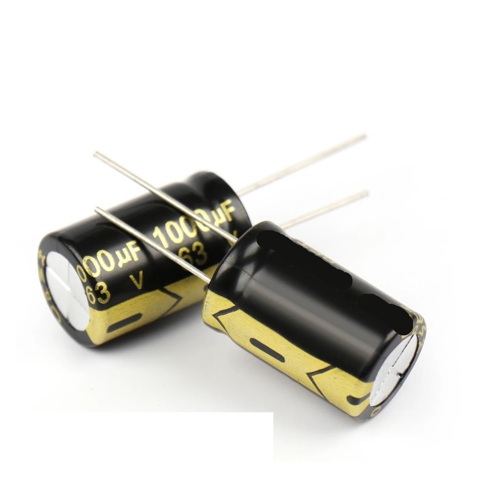 10 Uds 1000UF MFD condensadores 63V1000UF 16x25mm Kit surtido de condensadores electrolíticos de aluminio 1000 MFD 63 voltios bajo DIY