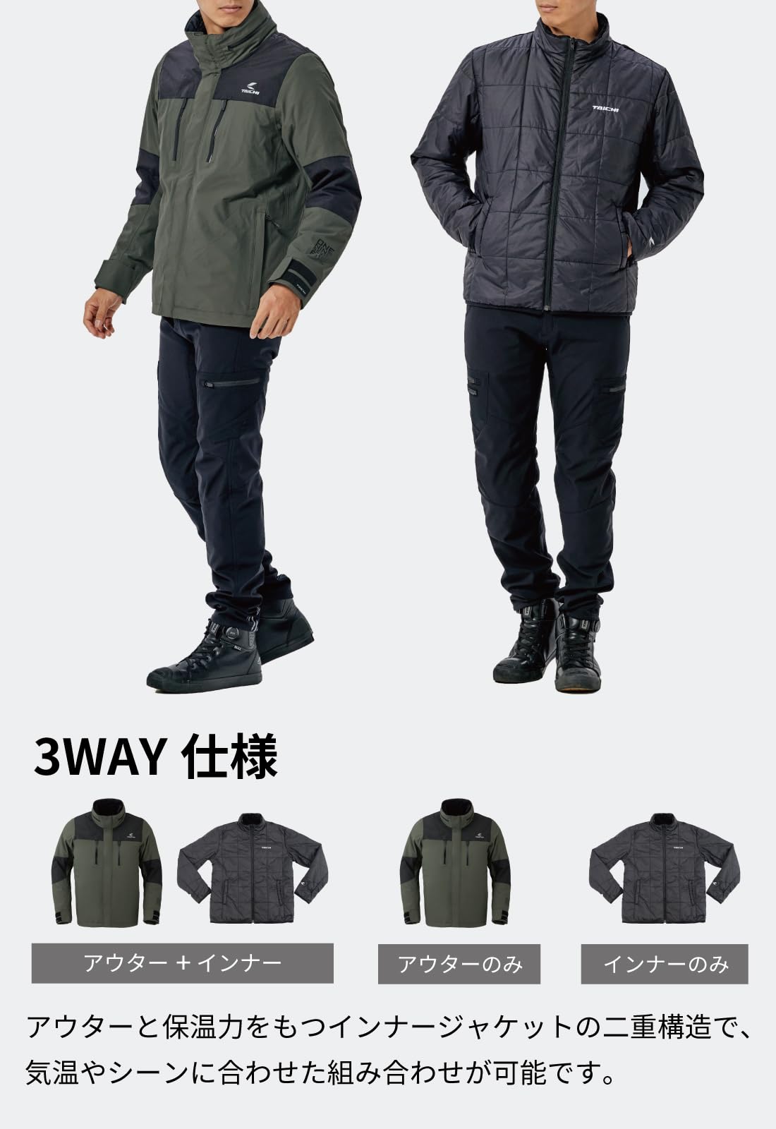 Amazon | RSタイチ(RS TAICHI) バイクウェア ライディングジャケット 