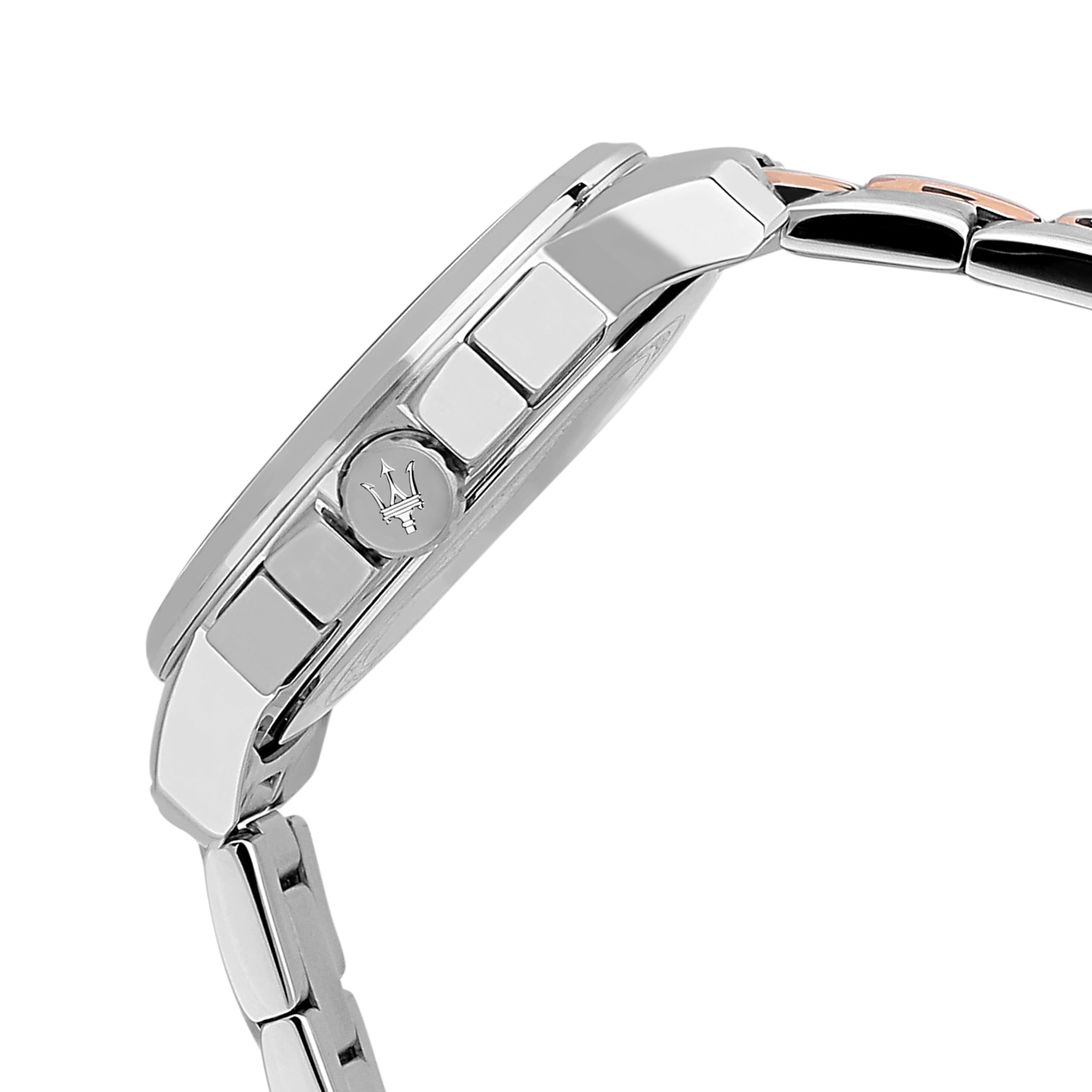 Maserati Orologio da uomo, Collezione Successo, con movimento al quarzo e funzione cronografo, in acciaio e PVD oro rosa - R8873621008