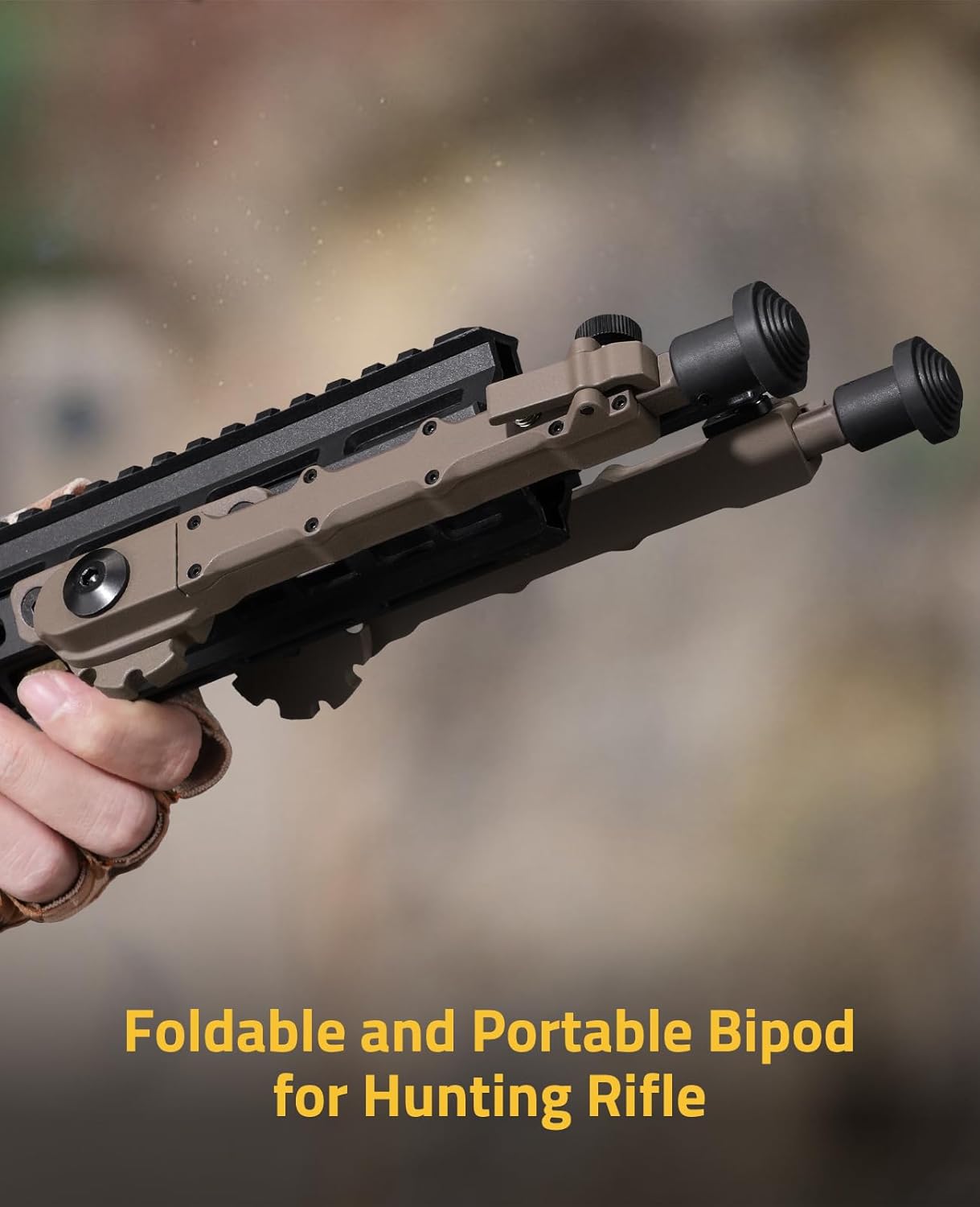 CVLIFE 7.5-9 Inches Rifle Bipod for M-Rail Bipods for Rifles Foldable Legs for Hunting and Shooting
