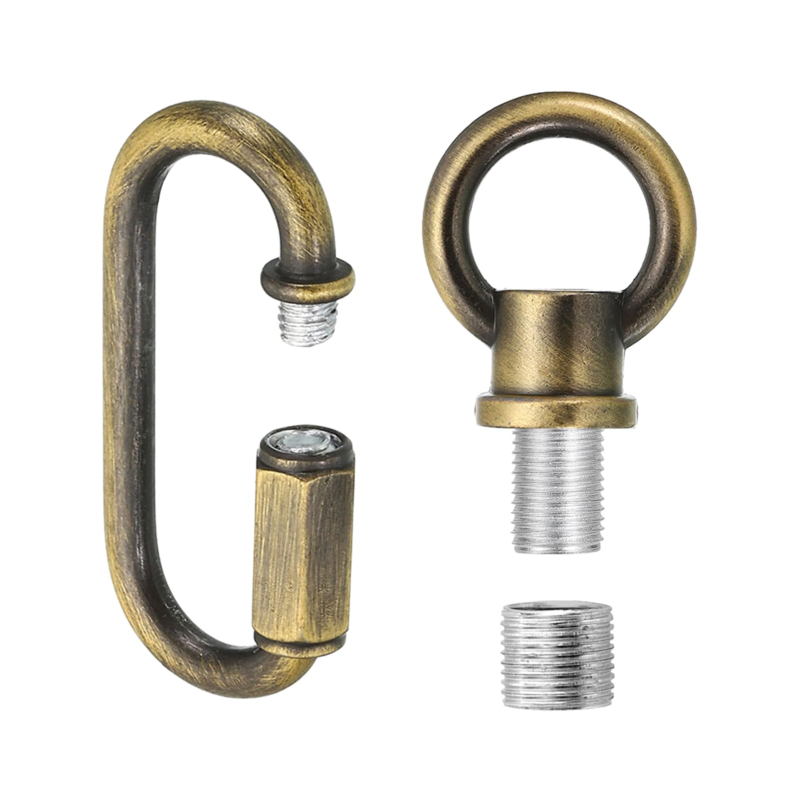 PATIKIL M10 Fine Thread Lamp Female Loop Holder with M12 Adapter Chain Quick Link