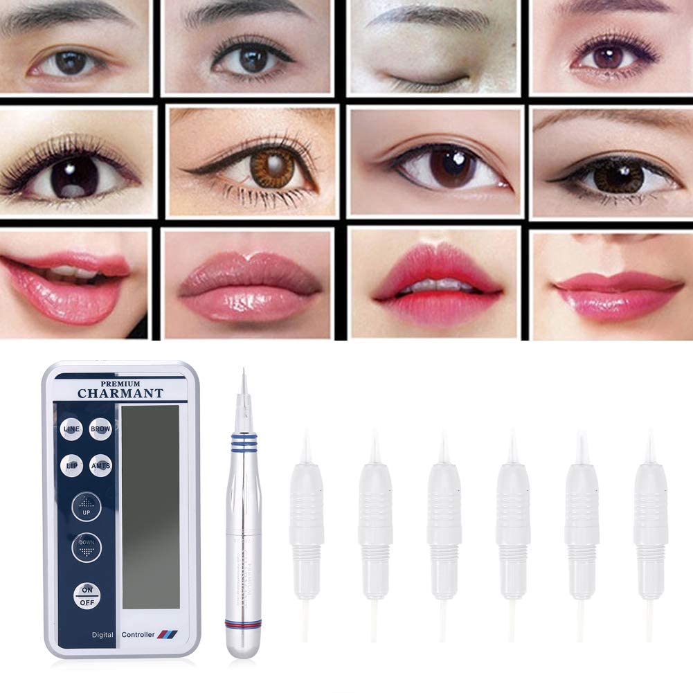 Reliefto Silver Electric Digital Charmant Permanent Makeup Machine Pen 1