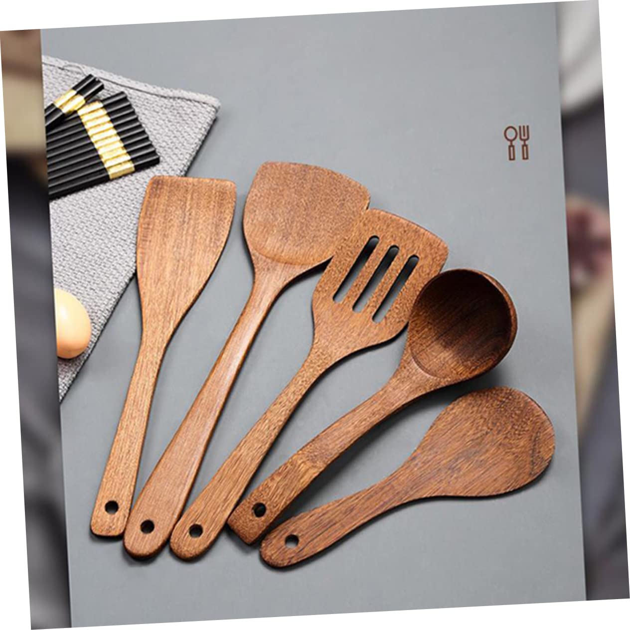 3 Series Practica Pala De Madera Servicio Pala De Mango Largo De Madera Utensilio De Cocina Pala De Cocina De Madera Marrón 2 Piezas X 3