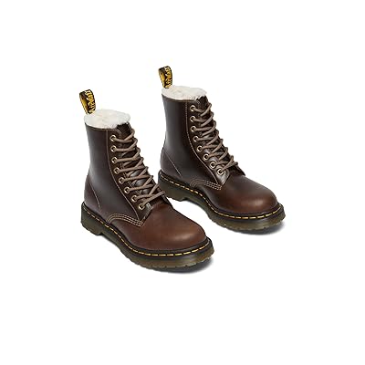 Dr. Martens 1460 Serena Faux Fur Lined Lace Up Boots Women