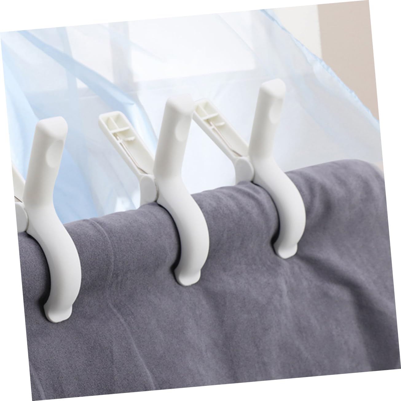 Alipis 24pezzi Mollette Per Bucato Antivento Clip Per Asciugamani e Trapunte Design Antiscivolo e Resistente Blu