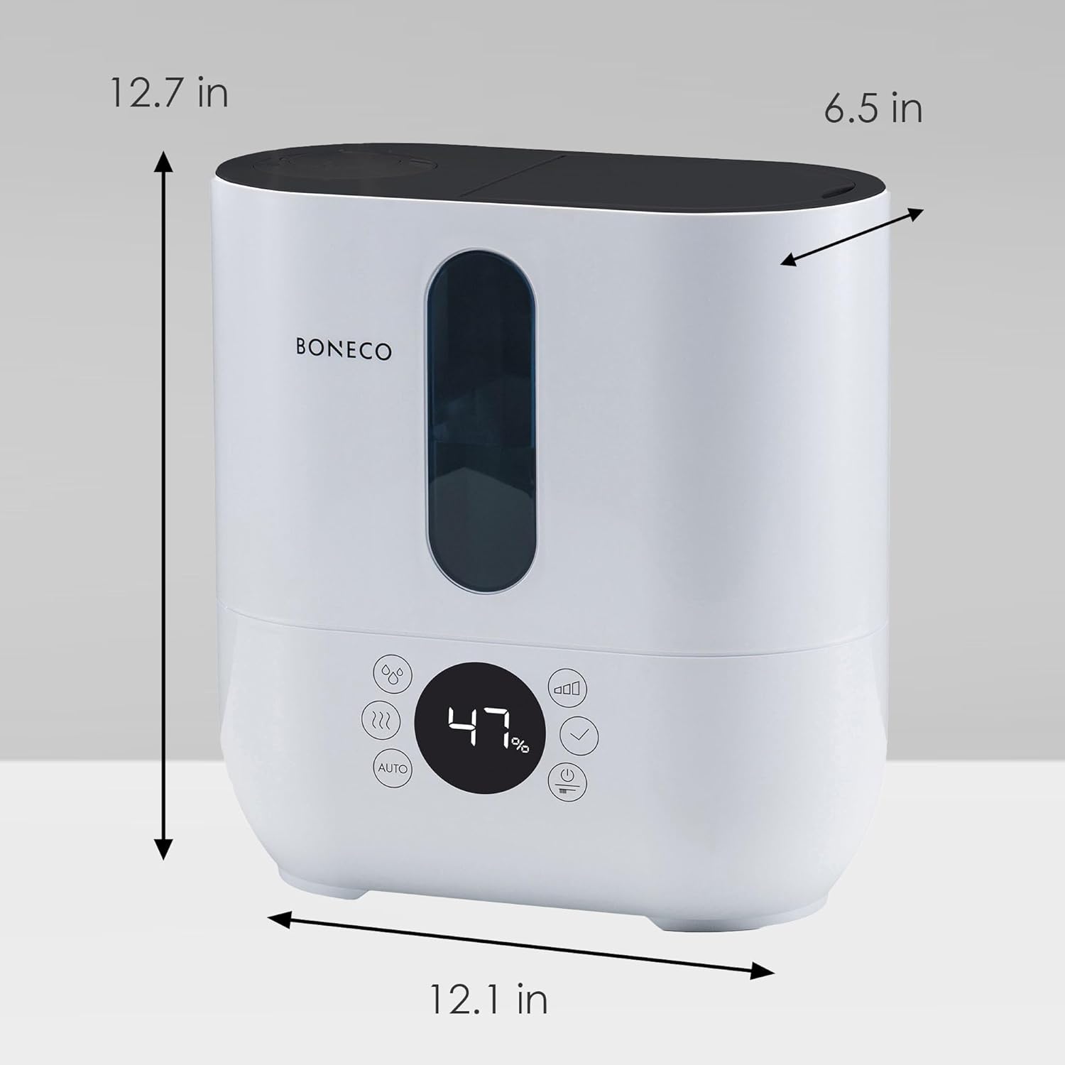 Dimensions of the BONECO U350 humidifier