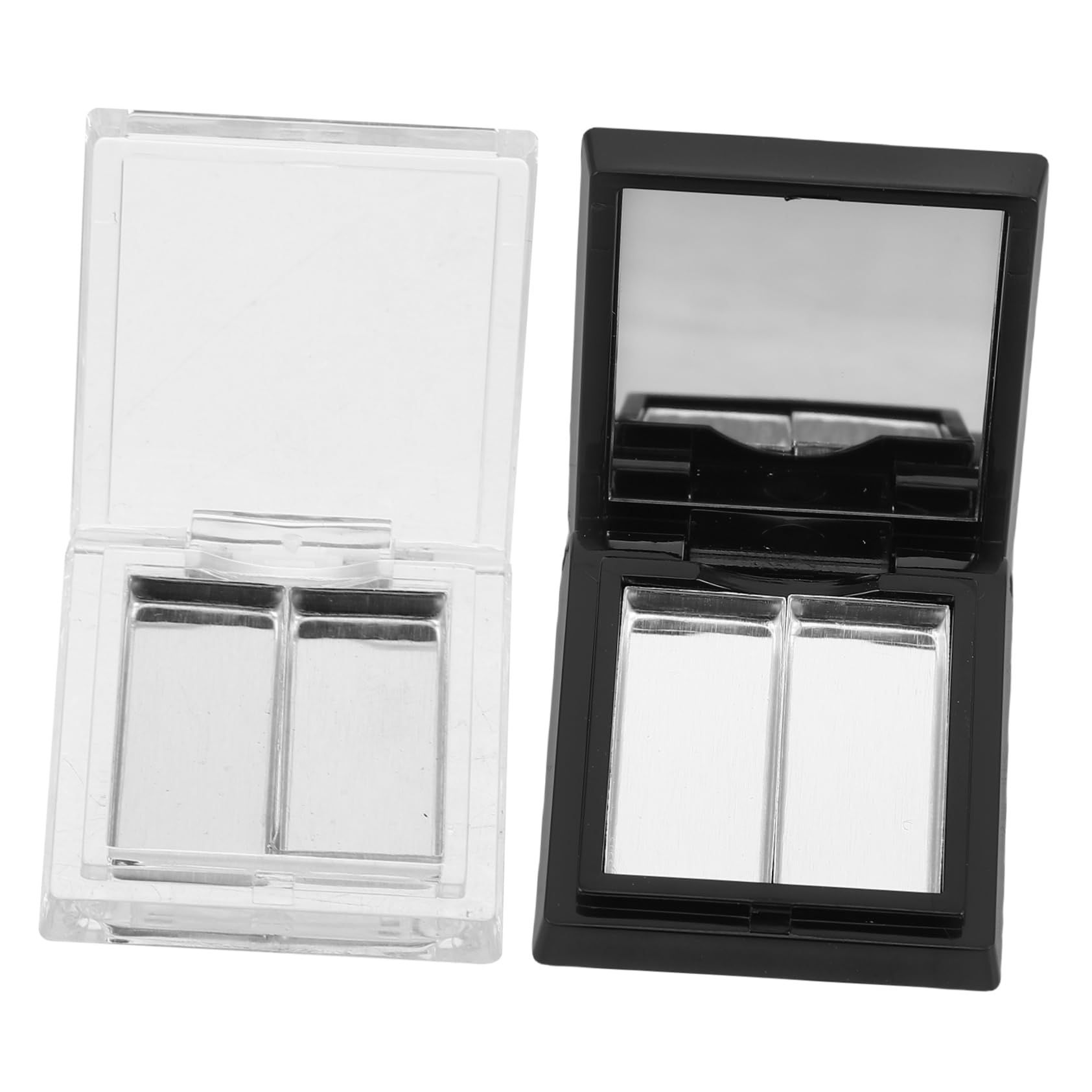 FOMIYES Empty Eyeshadow Pans 2pcs Small Makeup Palette Korean Diy Palette Portable Plastic Organizer