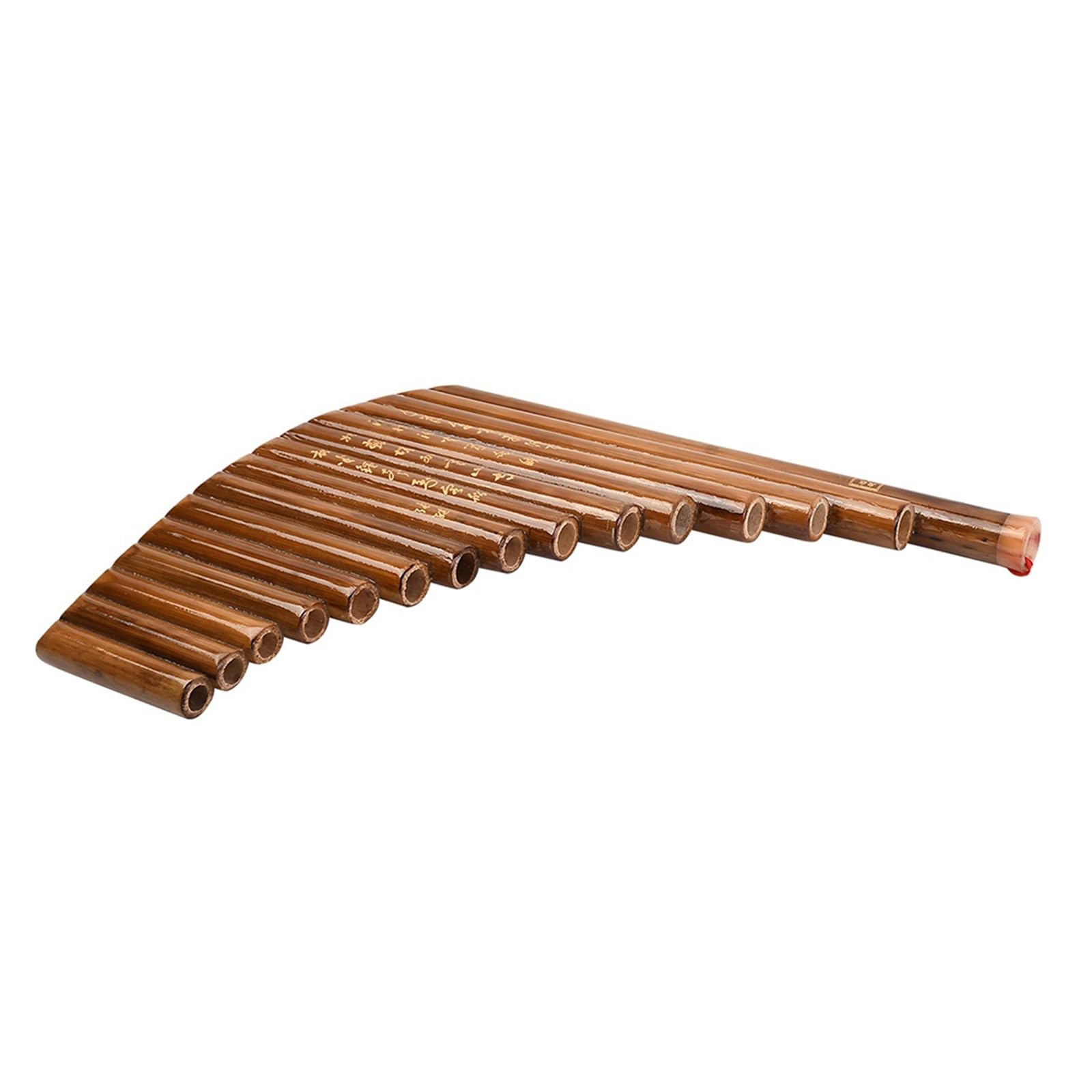 Flauta de Pan Instrumento De Viento De Bambú De 15 Tubos, Flauta De Pan De Bambú, Llave G, Tubos De Flauta, Instrumento De Viento De Madera con Bolsas De Transporte