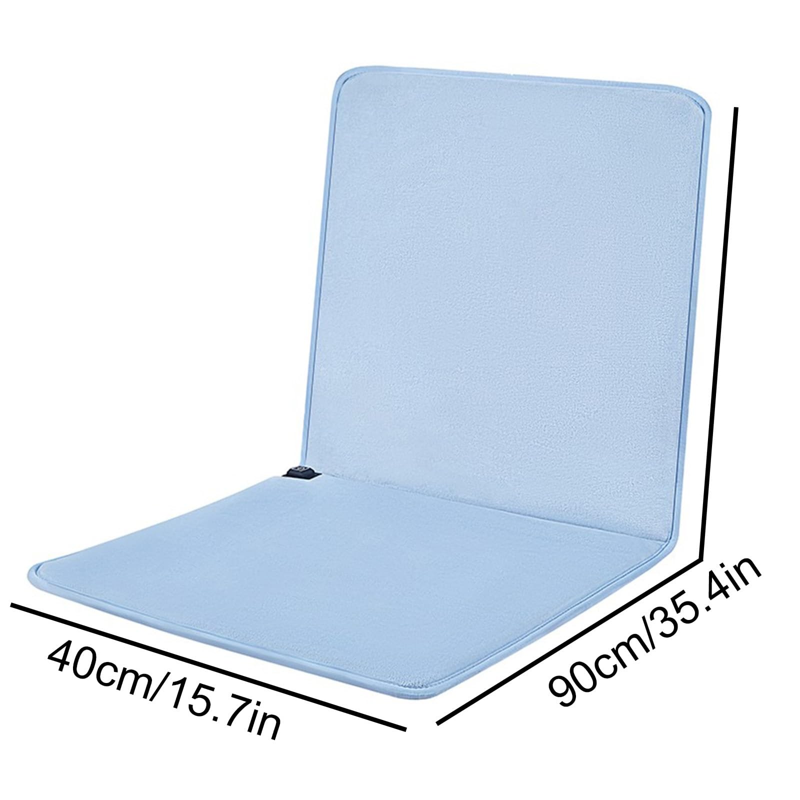 Coprisedile Riscaldato USB, Cuscino Riscaldabile con 3 Impostazioni di Temperatura, Cuscino Termico Elettrico Sottile Invernale per Sedia da Ufficio(Blue)