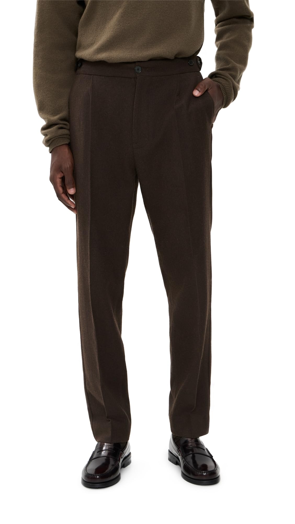 Madewell Mens Officer Pants in Wool Blend