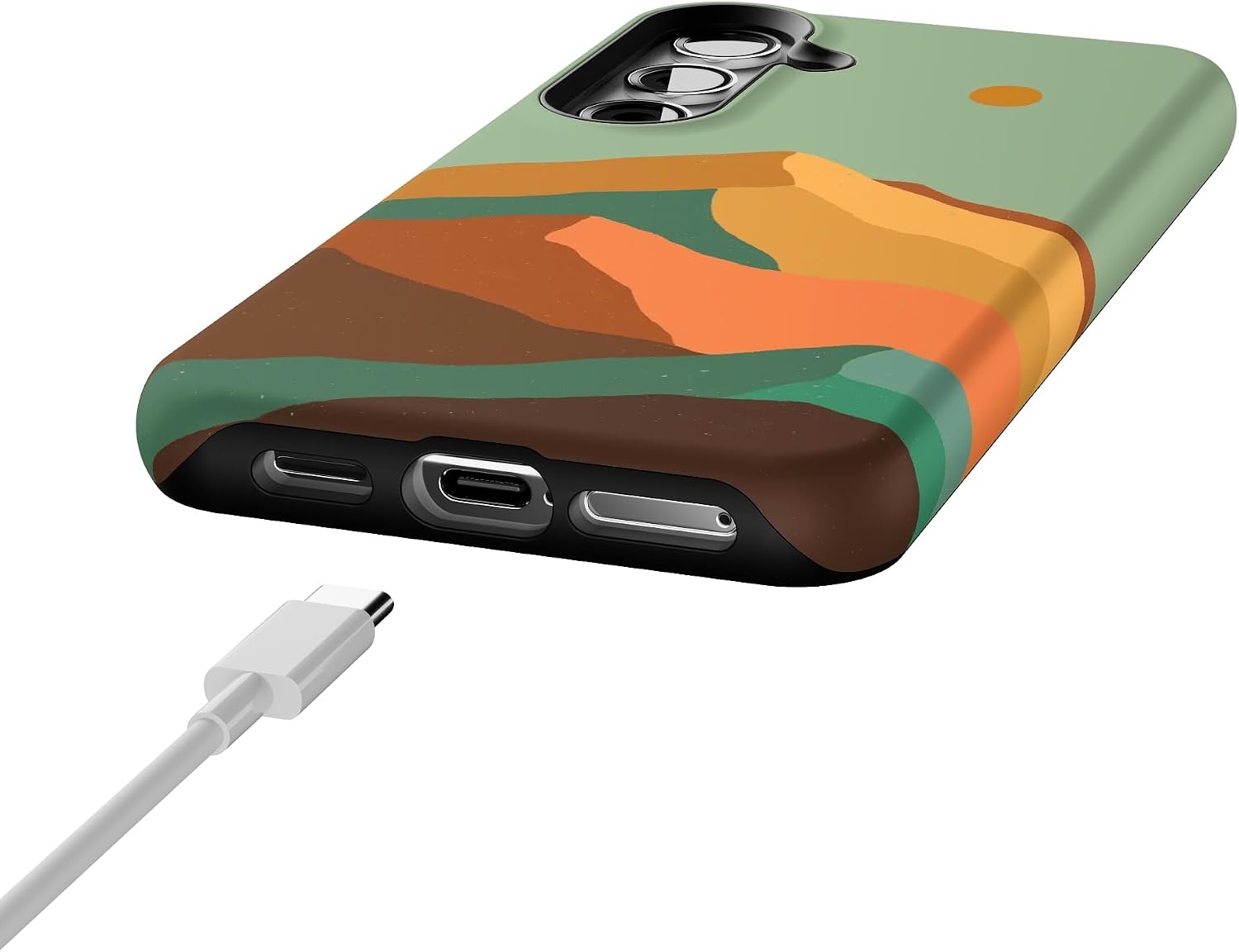 Casely Galaxy S24 Case | Endless Peaks | Colorblock Mountain | Essential Slim Dual-Layer Protective Design