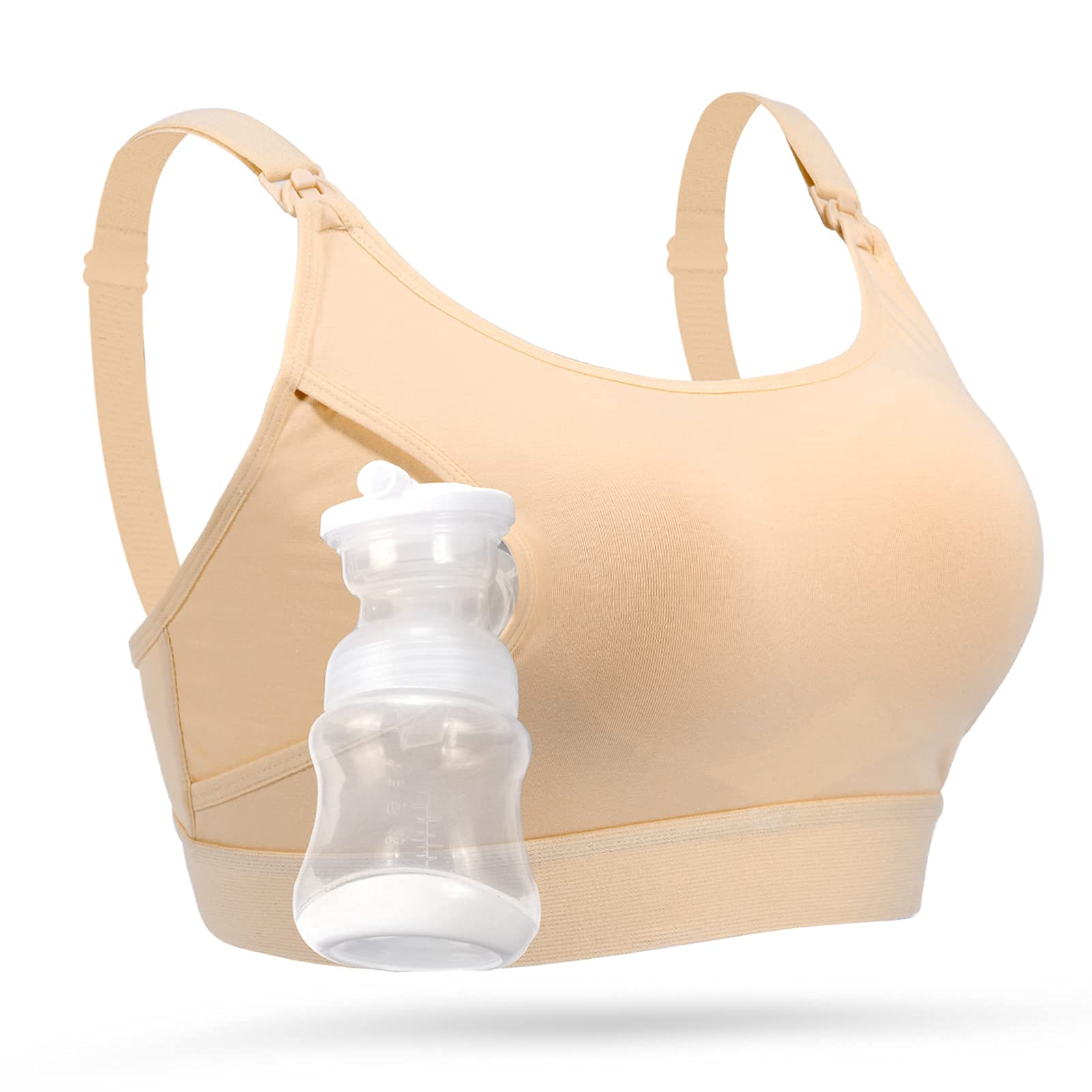 momcozy Sujetador Lactancia Ajustable, Sujetador de Extracción Manos Libres, Brasier de Maternidad sin Aros 2 en 1 para Extracción & Lactancia — view 8