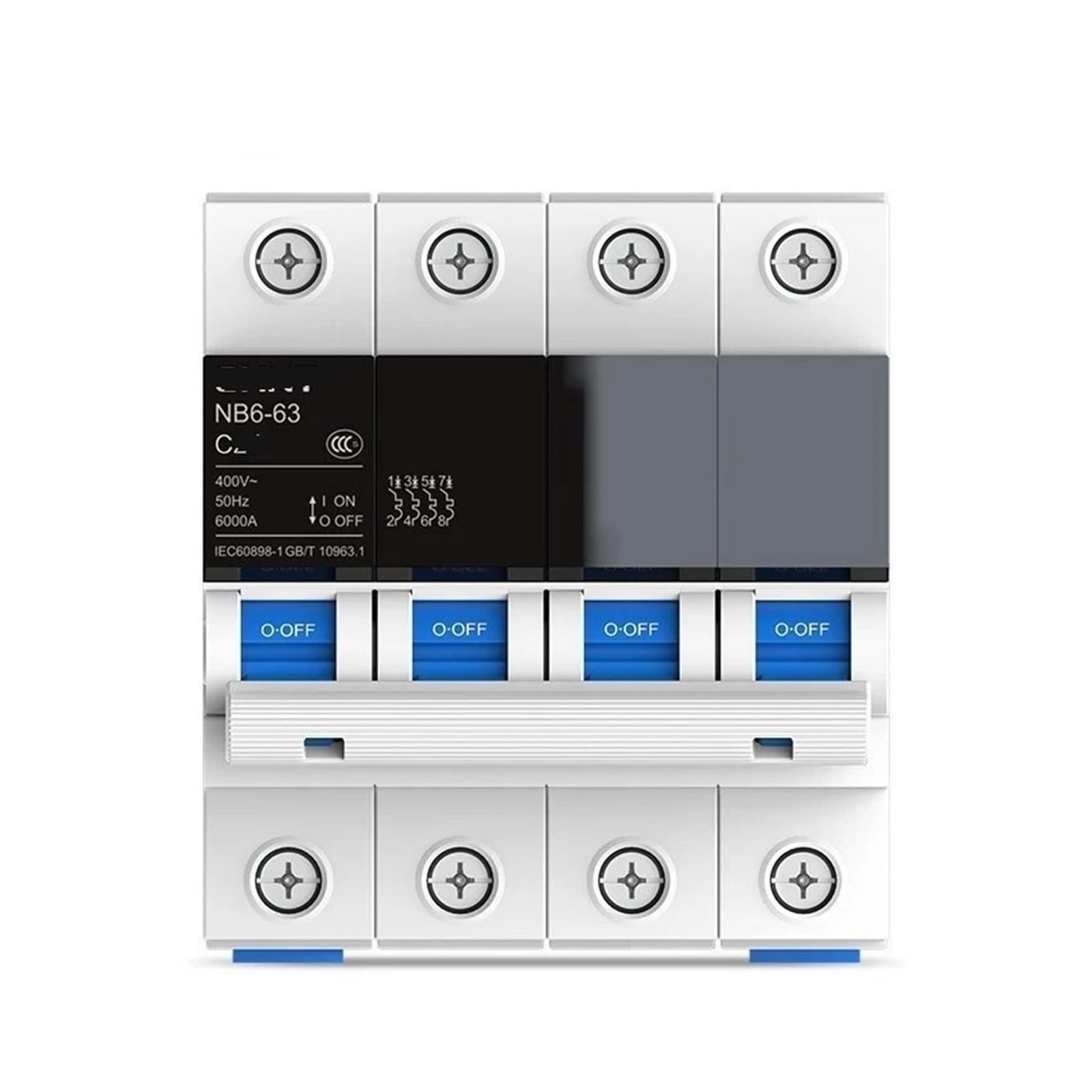 Disjoncteur miniature DZ30 4P évite les surcharges électriques AC 400V 40A