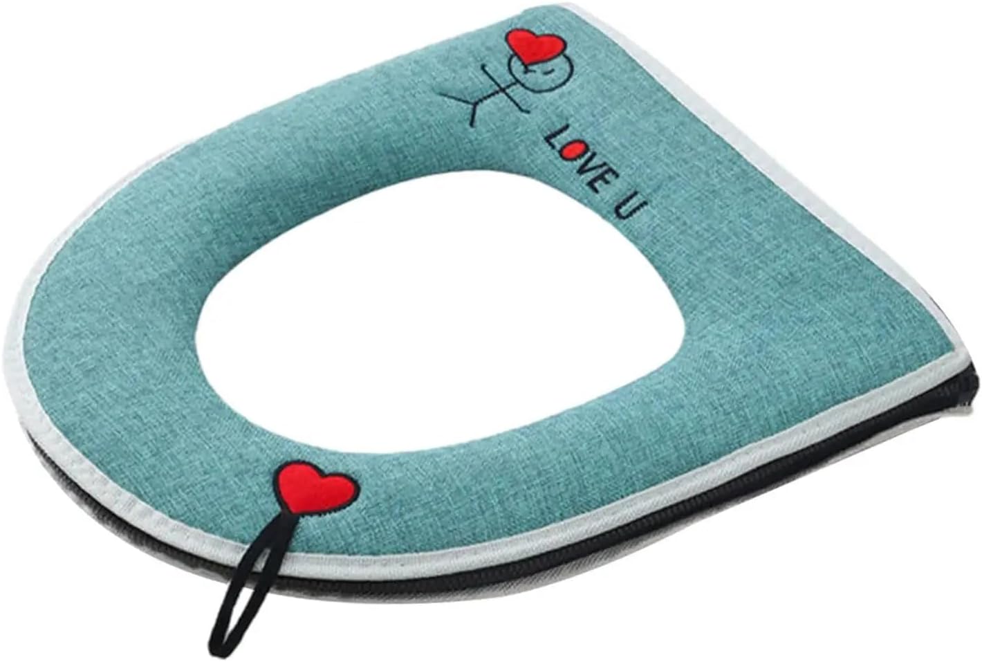 Toilet Seat Cushion Portable Soft Breatheable Universal Toilet Seat Mat Toilet Seat Cover Pads for Hotel Traveling Home Bathroom (Size : Green)