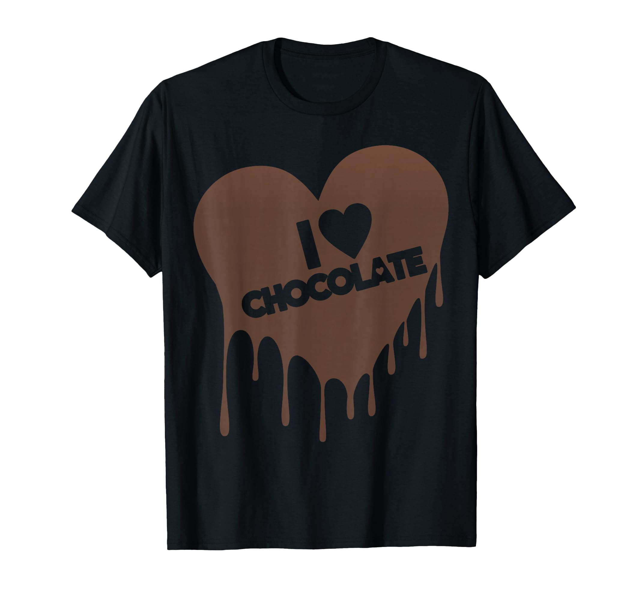 I Love Chocolate T-Shirt - Candy Heart Lover Shirt T-Shirt
