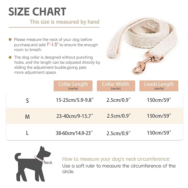 Foto 4 de 6 de UOSIA Lindo Conjunto de Collar y Correa para Perro con Hebilla de Oro Rosa