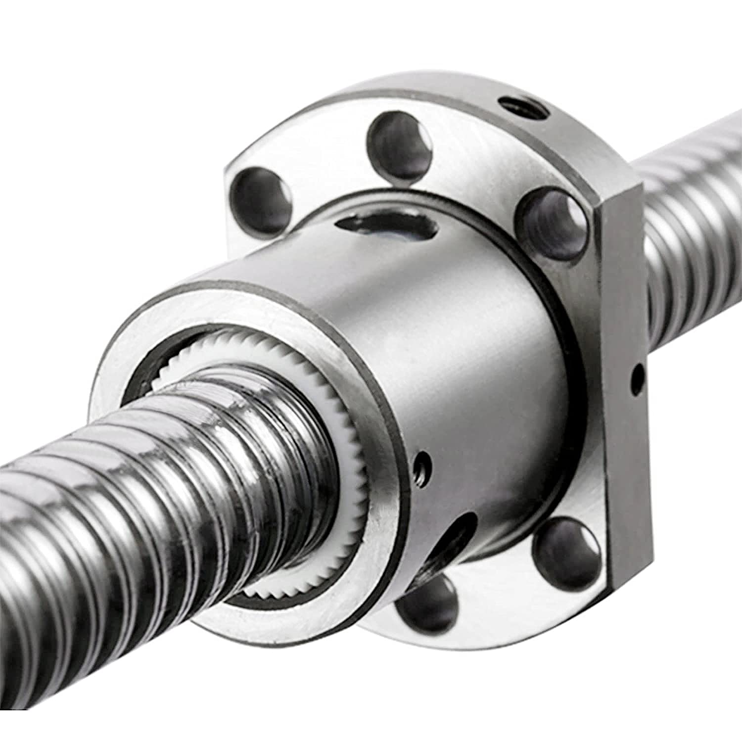 SFU1605 Kugelumlaufspindel 400mm, Gewalzte Kugelumlaufspindel-spielfreie Ballschraube ohne seitliche Endstützen für CNC 3D Printer Z Axis Silber