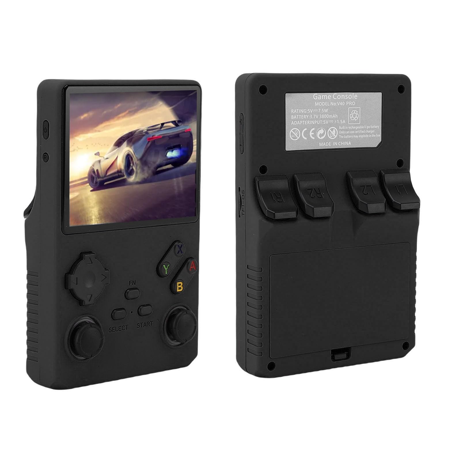XUMIUZIY Handheld-Videospielkonsole. Leistungsstarker 3,5-Zoll-Bildschirm für Endlosen Spaß in der Mittagspause (Black)