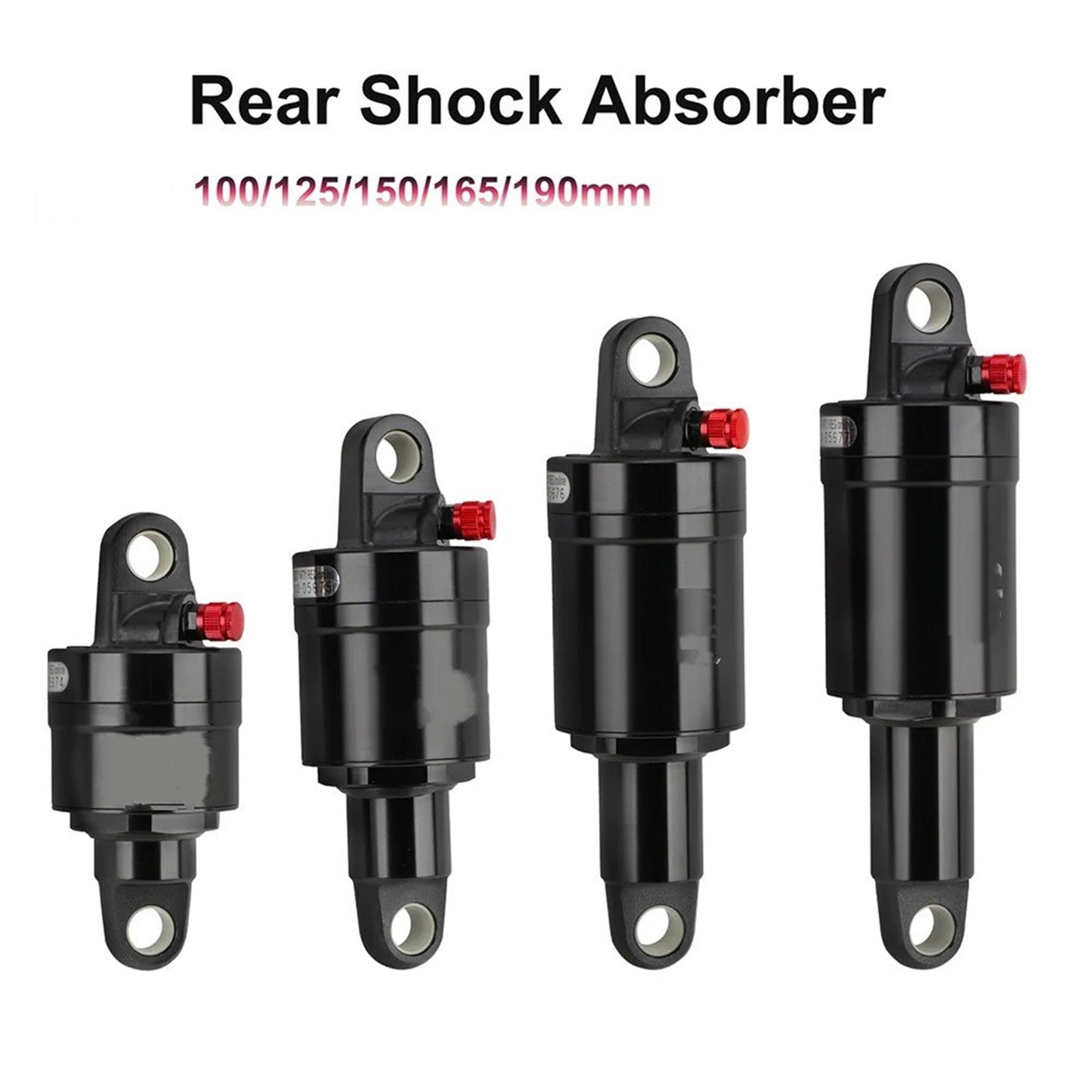 suspensión neumática trasera amortiguadores Amortiguador Trasero AO-6 Para Bicicleta Montaña (100/125/150/165/190Mm Suspensión Neumática Aleación Aluminio)(125x20mm)