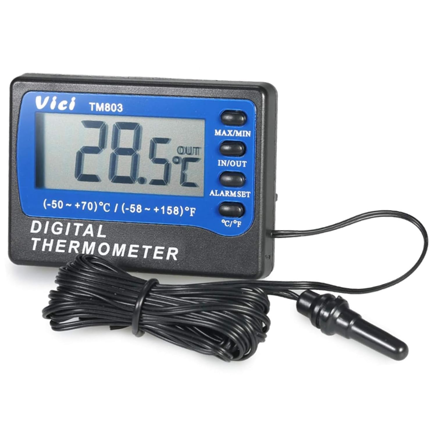 Amazon.com: JUNLIXN Digital Alarm Thermometer VICI TM803