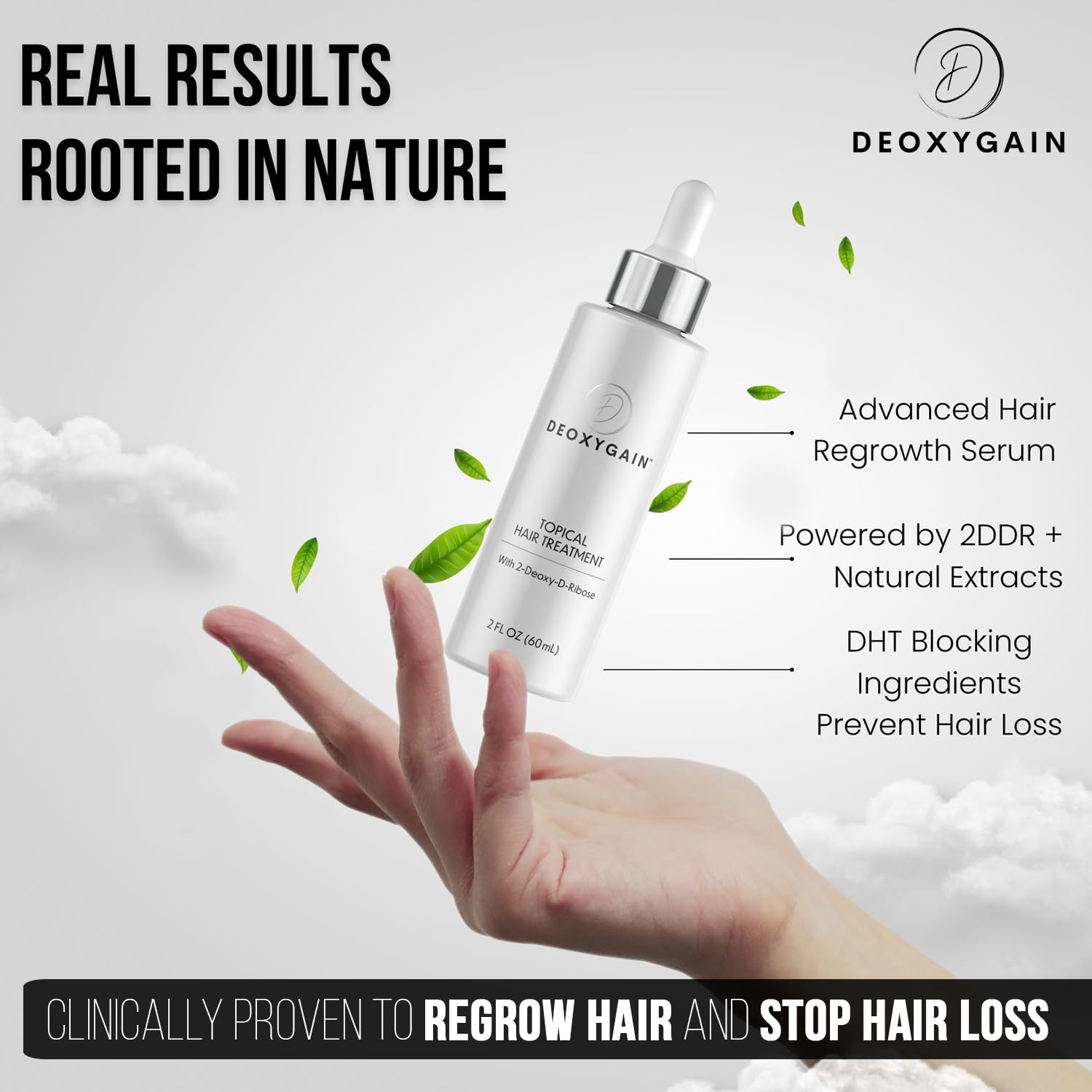 Deoxygain Hair Growth Serum with 2DDR, DHT Blocker & Biotin