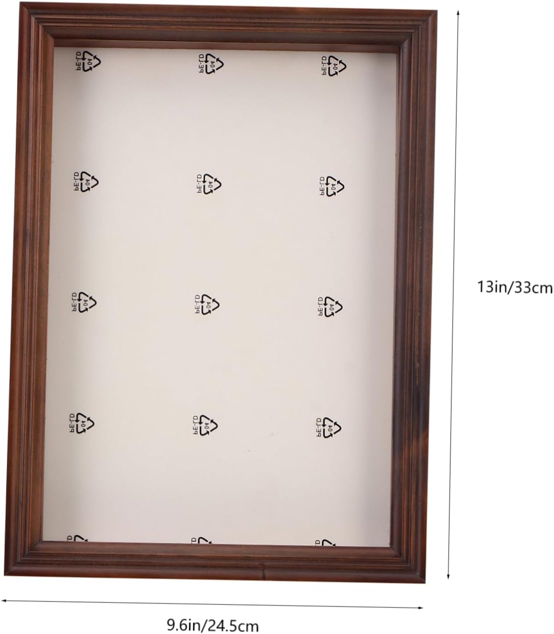 Healifty Shadow Box Display Case for Dried Flowers Keepsake Frame Smooth Material Vintage Style Picture Frame Decoration for Home Wedding Memorial Gift