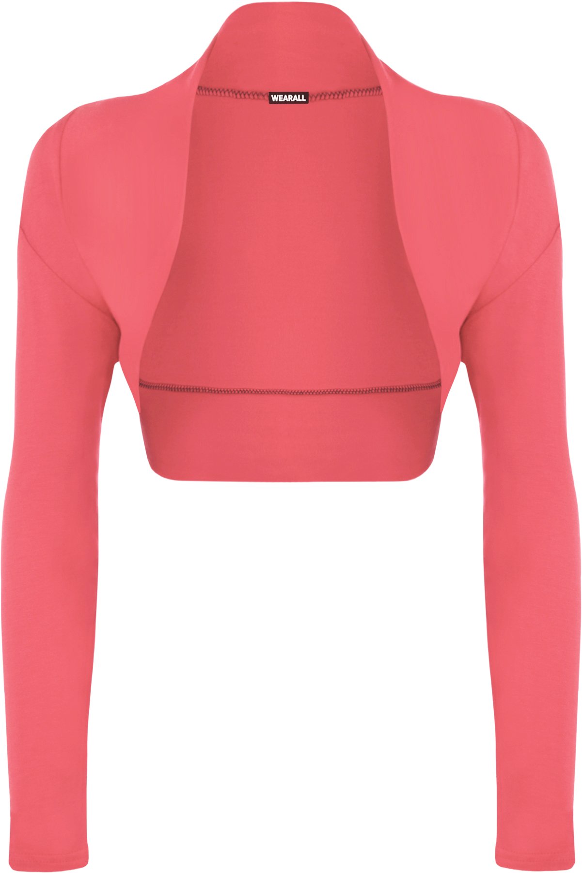 Wearall Women's Coral Shrug Bolero Stretch Top Cardigan - 12/14