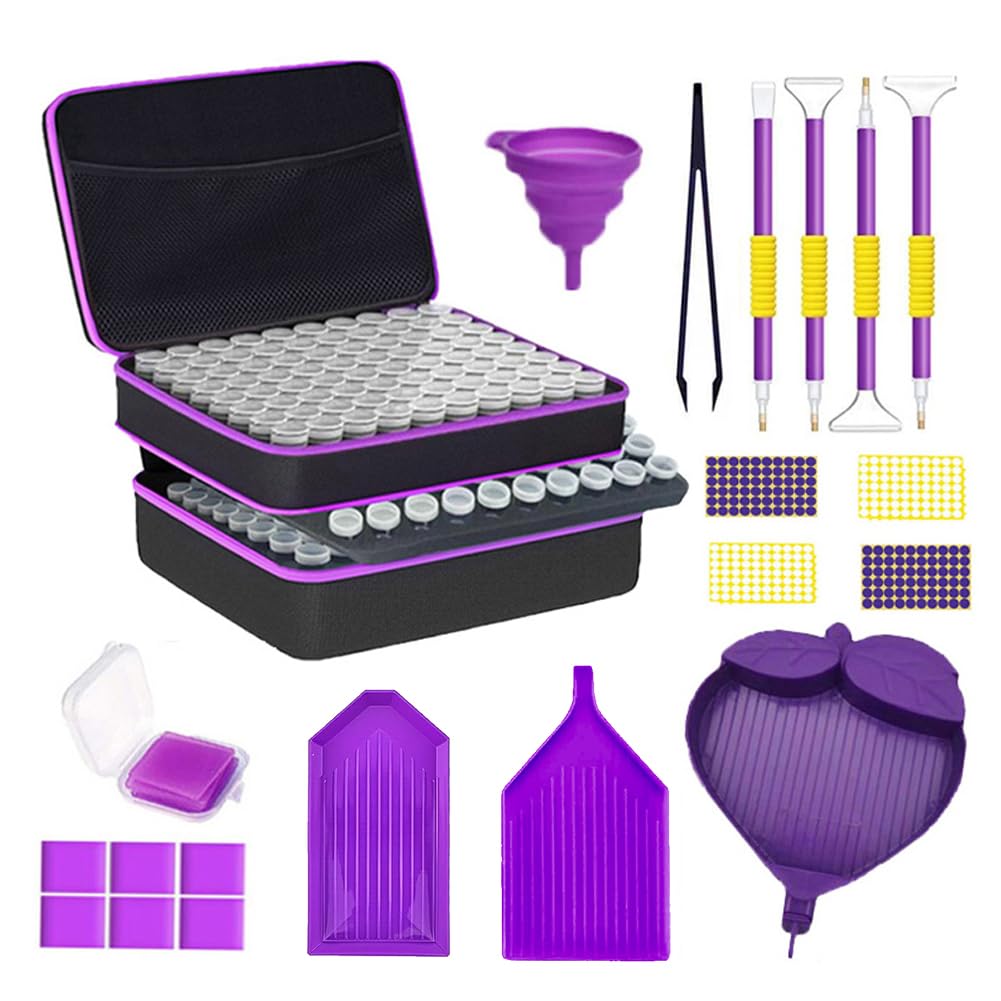 Mallette de rangement pour peinture diamant : créez vos toiles 5D partout et en ordre