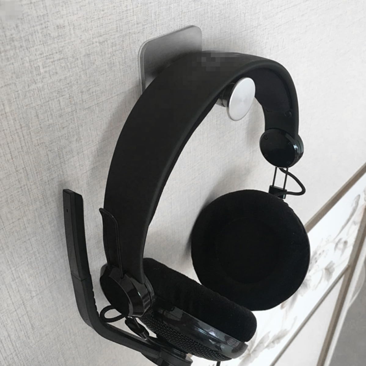 Stainless Steel Headset Hanger for Gaming Headphones, Self-adhesive image 2