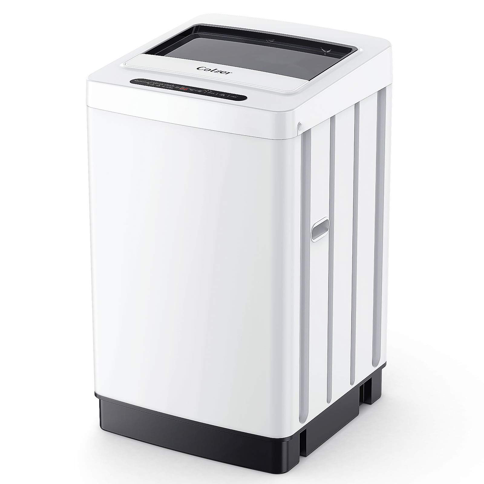 1.6 Cu.ft Portable Washing Machine, Fully Automatic Compact Washer with 8 Wash Programs 6 Water Level, 11lbs Large Capacity Laundry Washer with Drain Pump for Apartments, RV, Camping, White