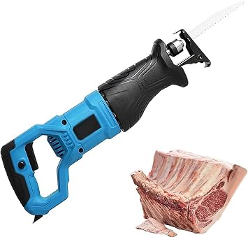Electric Bone Saw 900W 1050W Handheld Butcher Bone Saw With Saw Blades, Commercial Reciprocating Meat Cutter Stepless Speed, For Cutting Meat Bones Bacon Pork900W
