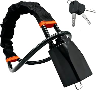 Car steering wheel lock, seatbelt lock, anti-theft device,adjustable universal design,maximum locking length of 17 inches,easy to store,heavy-duty steering wheel lock suitable for sedan, SUV,and truck