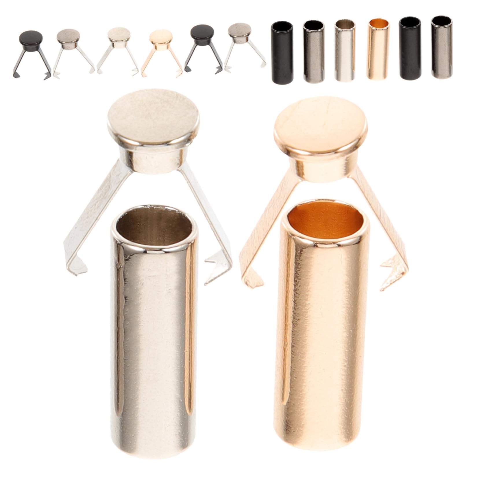 BELLIFFY 3sets Shoelace Tips Metal Aglets for Drawstrings Replacement Shoelace End Tips DIY Charm 8pcs*3