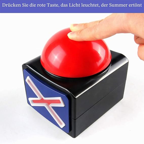 BEAN LIEVE Game Buzzer Answer Button Which Can Be Used As A Snap Button For Game Shows Red Game Snap For Children's Classrooms