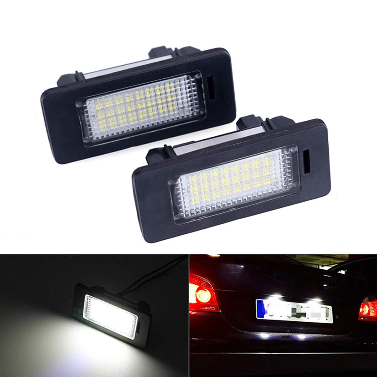GOFORJUMPError Free Car Led License Plate Led Light Lamp 12v White 6000K For B/MW E70 X5 E60 E61 M5 E88