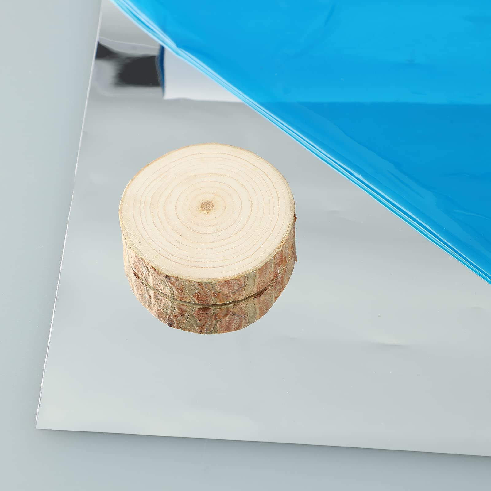 Fogli Autoadesivi A Specchio - 4 Pezzi 50x100 Cm, Flessibili E Infrangibili, Per Decorazione Parete - Foto 5