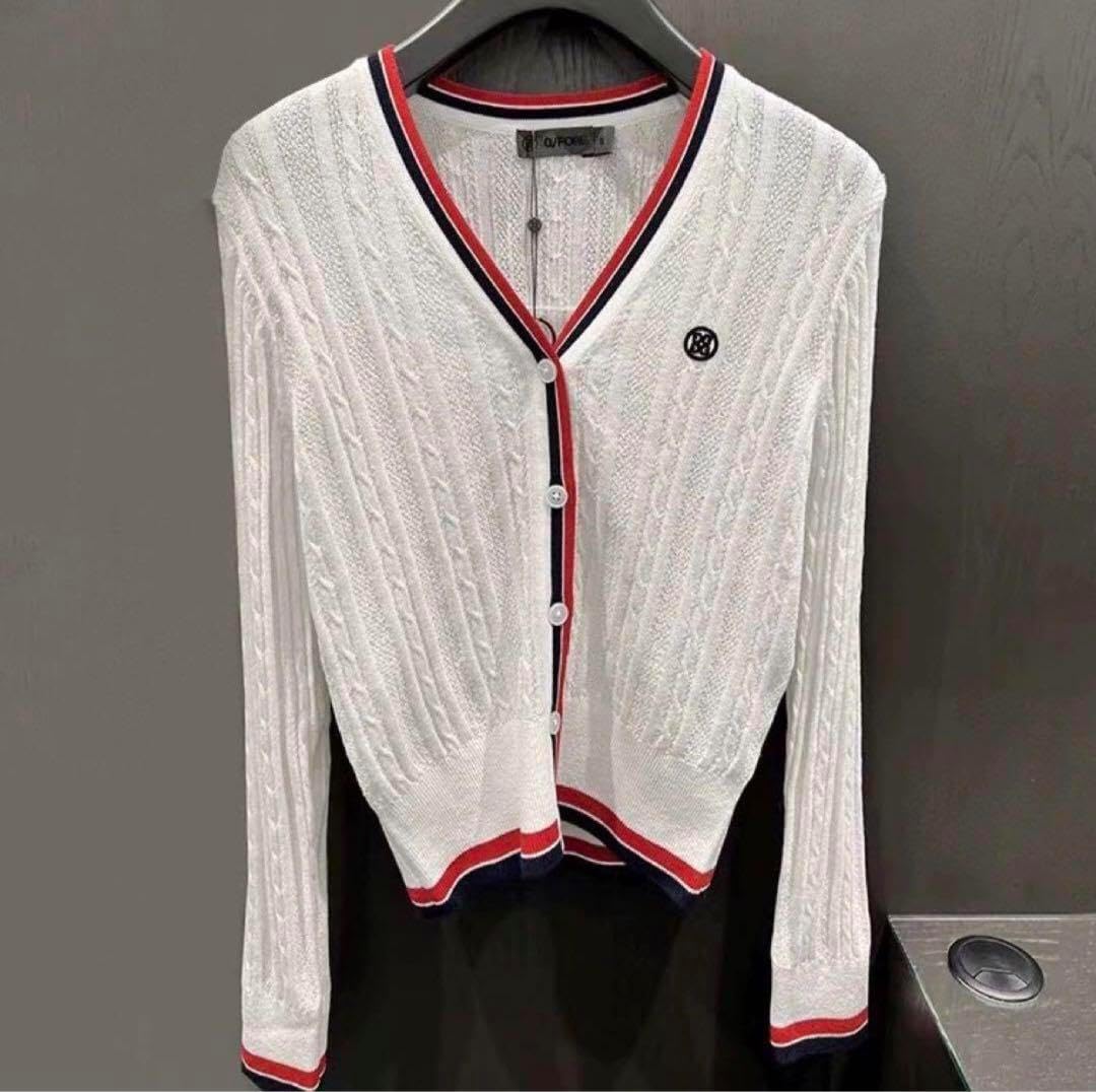 ゴルフ レディース ジーフォア セーター トップス 長袖 カーディガン M