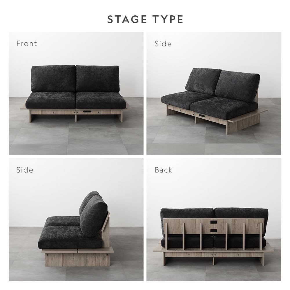 Amazon｜RASIK ソファー 2人掛け ステージタイプソファ 単品