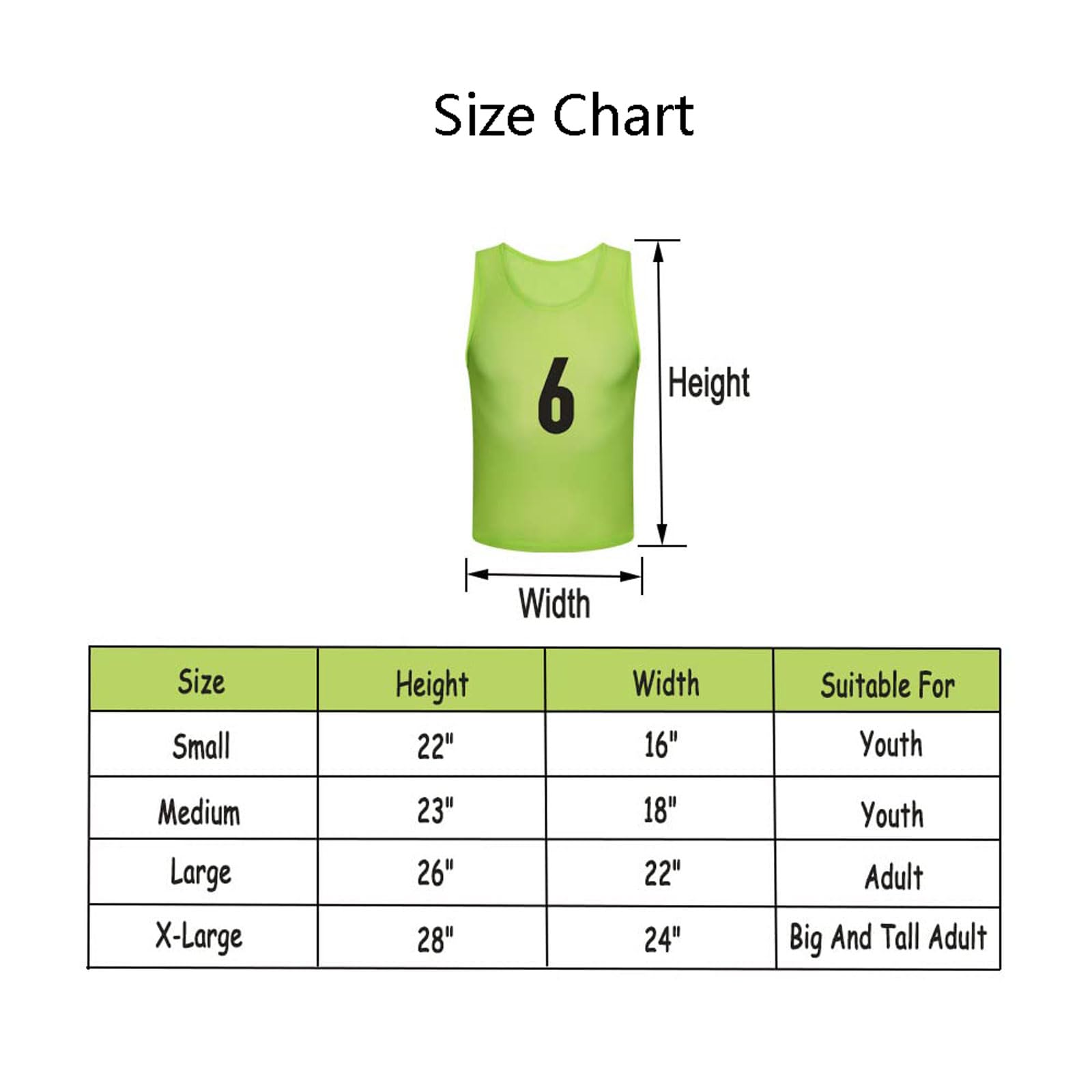 Lot de 12 gilets d'entraînement de football,Gilets d’entraînement Sport pour Jeunes et Adultes,Gilet d'exercice d'entraînement numéroté Gilets de Football en Maille pour Pratique Basket(S,M,L,XL)