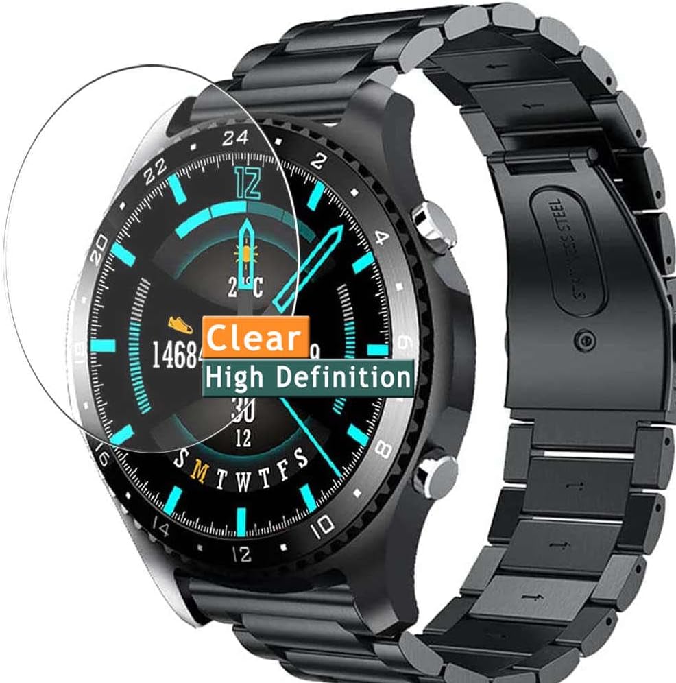 Vaxson3-Pack Screen Protector, compatible with SKSOKAI Ueasy lanavida CK30 1.28" Smartwatch smart watch, TPU Guard Film Protectors Sticker [NOT Tempered Glass] New
