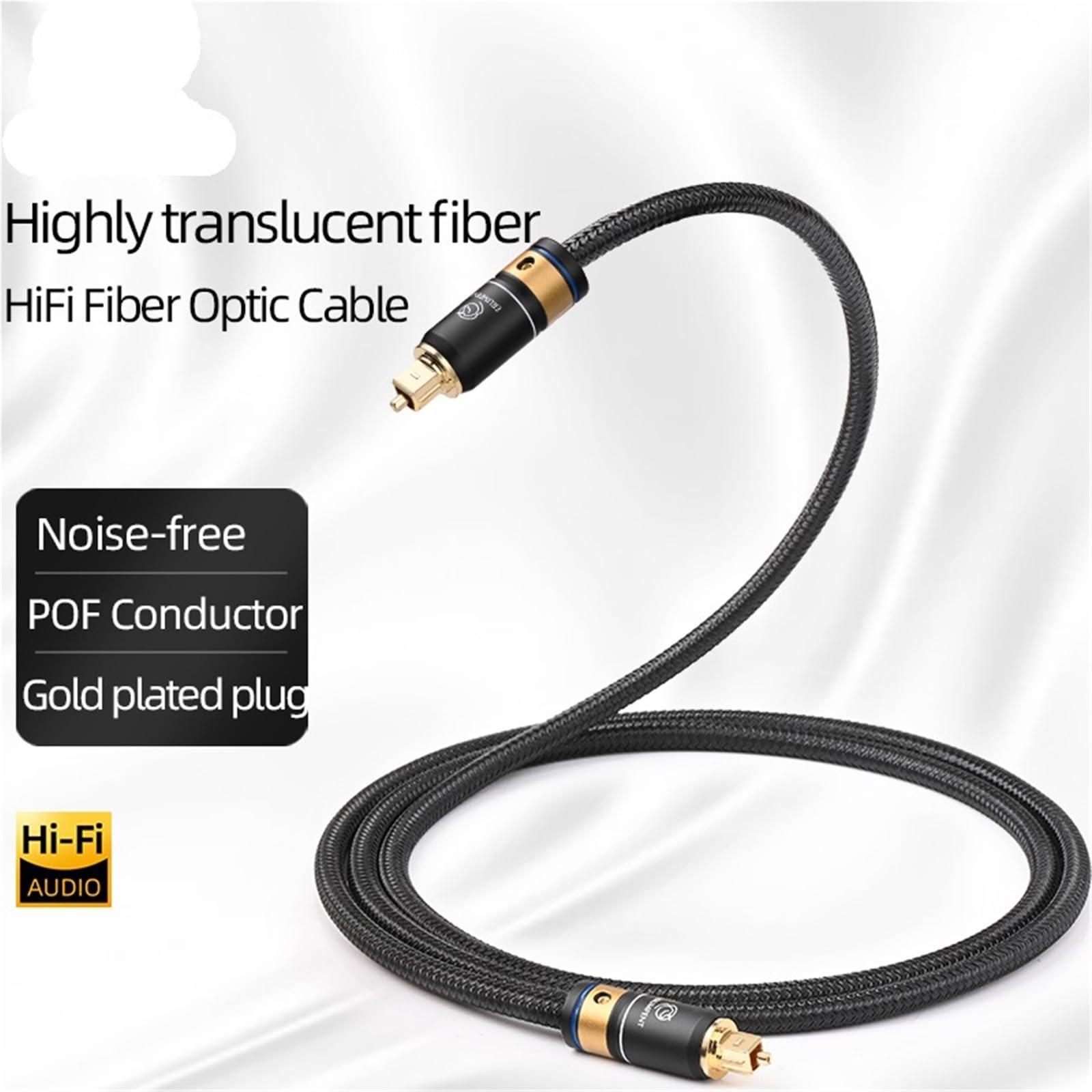 Cavo audio ottico HiFi SPDIF Dolby DTS 5.1 7.1 HiFi Toslink cavo POF conduttore audio per amplificatore (3 m)