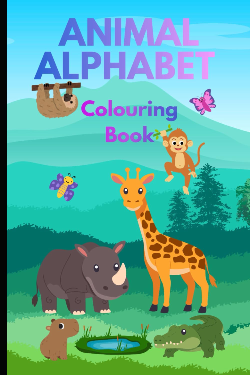 Animal Alphabet Colouring Book